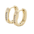 14K Gold Filled Mod Cubic Huggies