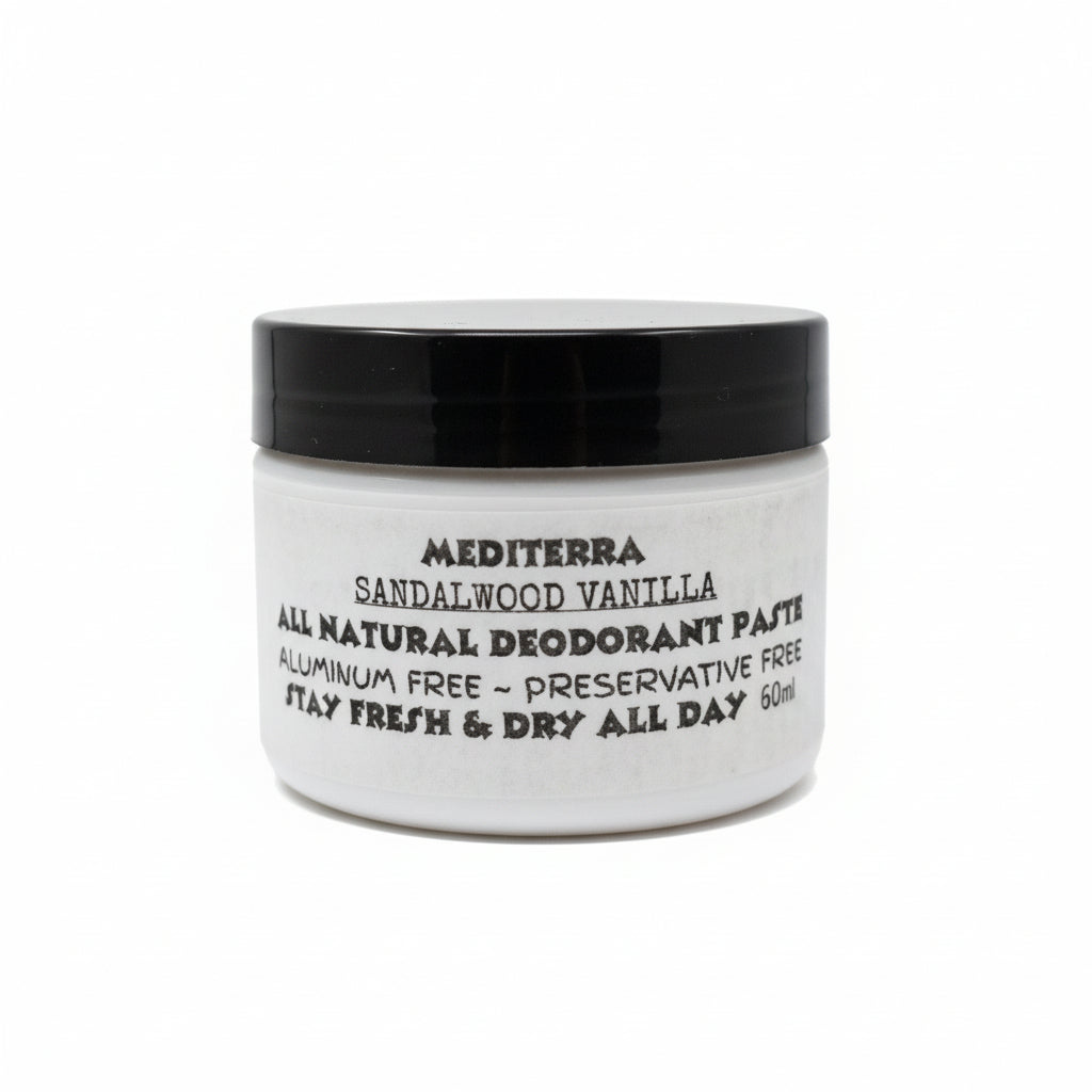 Natural Deodorant Paste, Sandalwood Vanilla
